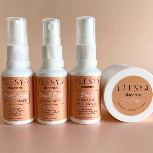 Elesya skincare - trial bundle - trial kit - travel kit -Australian made natural skincare - skincare for sensitive skin