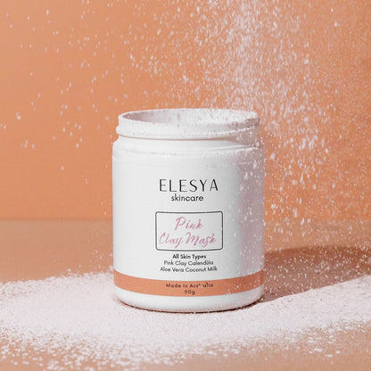 Elesya skincare pink clay mask australian made natural skincare